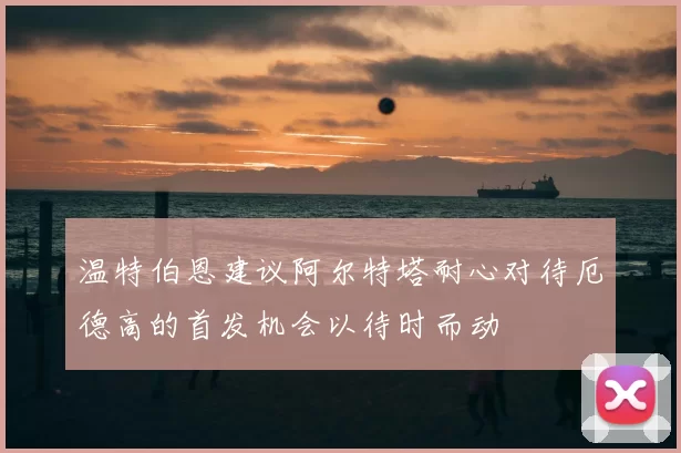 温特伯恩建议阿尔特塔耐心对待厄德高的首发机会以待时而动