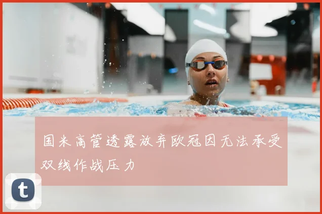 国米高管透露放弃欧冠因无法承受双线作战压力