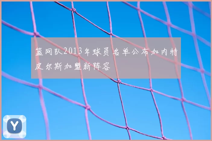 篮网队2013年球员名单公布加内特皮尔斯加盟新阵容
