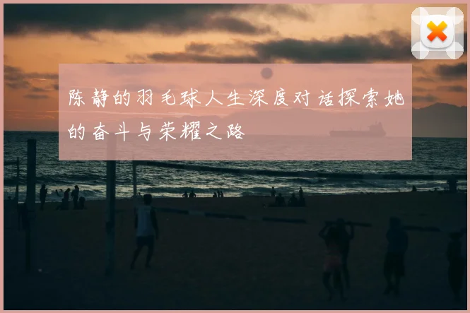 陈静的羽毛球人生深度对话探索她的奋斗与荣耀之路